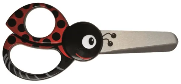 Fiskars børnesaks med mariehøne mønster