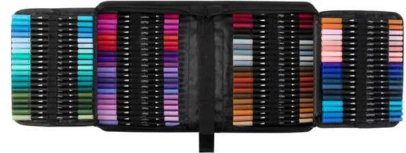 Nassau Double markers 120 pcs in nylon wallet